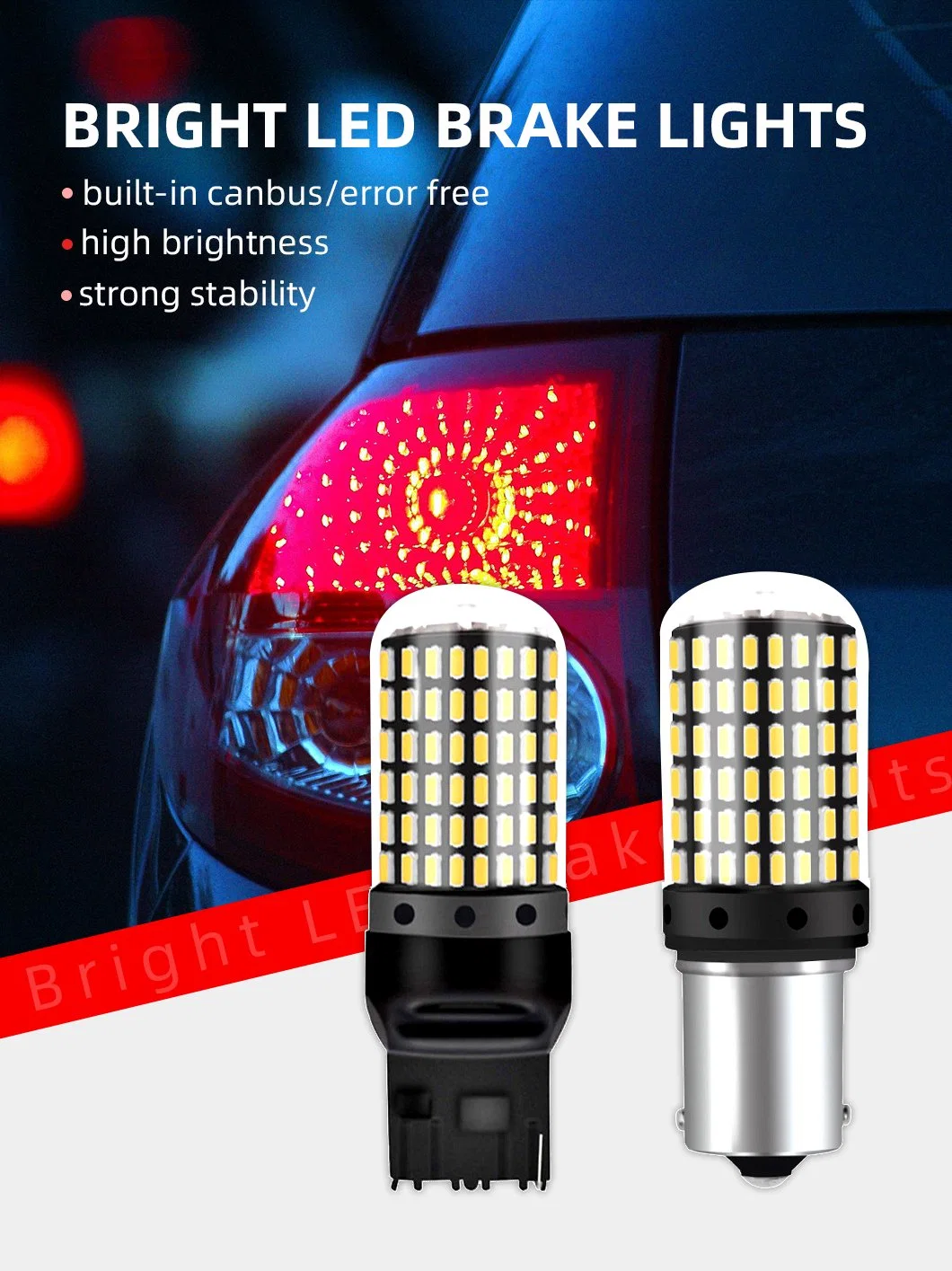 2022 Latest 1156 1157 3030 21SMD Blinking LED Brake Lights