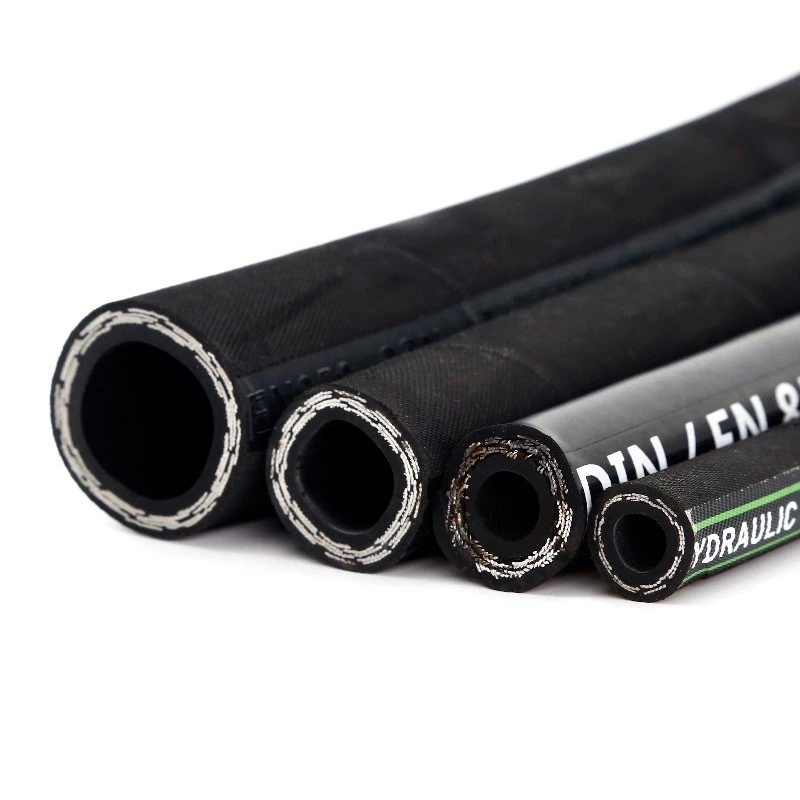 High Quality Reinforce Oil Resistant SAE R1 R2 Hydraulic Rubber Hose