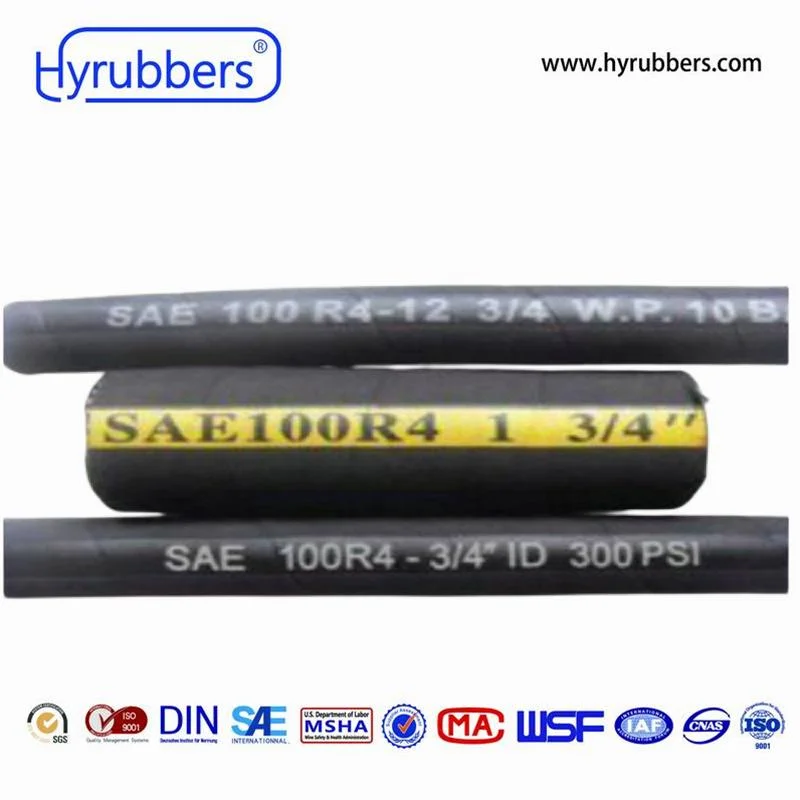 SAE 100 R4 Standard Oil Resistant Hydraulic Industrial Hose Flexible Hose