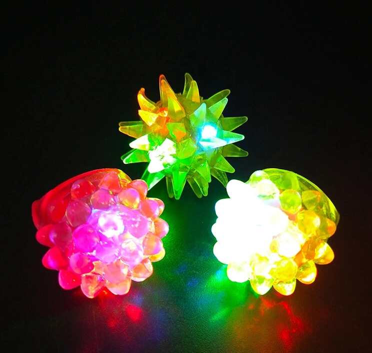 Promotion Finger Decoration Ring LED Finger Light Blinking Finger Party Jelly Ring Lights