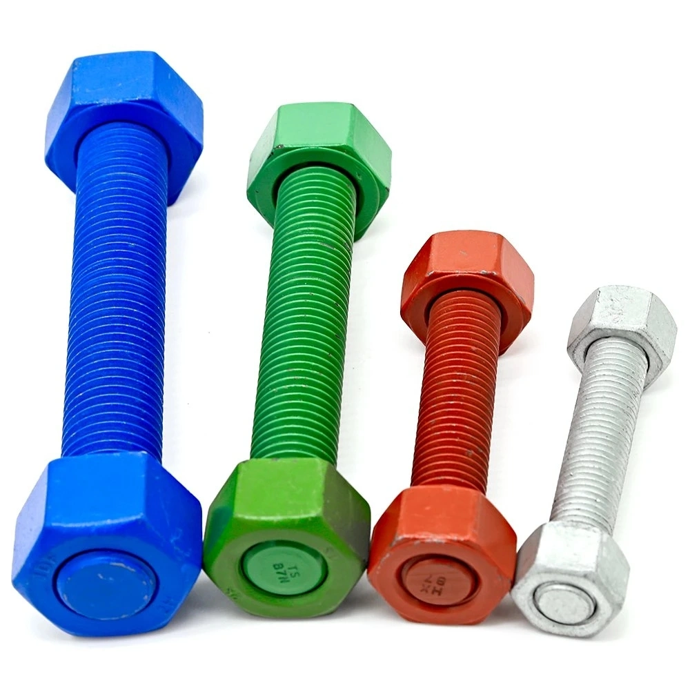 PTFE Coated Threaded Rod PTFE Stud Bolt and Nut