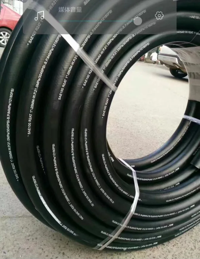 SAE R4 Super Flexible Series Hydraulic Rubber Hose Pipe Tube Factory Excellent Oil Resistant Fluid Liquids