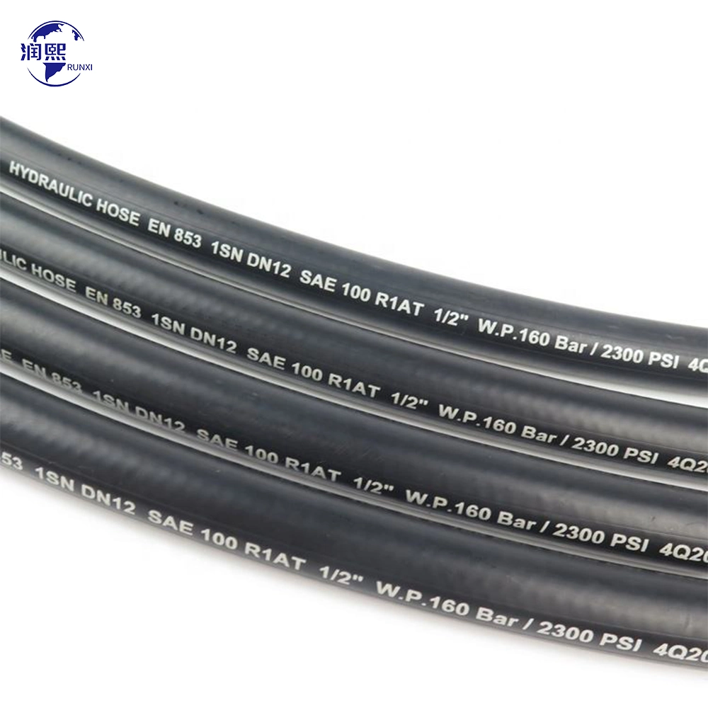 Wholesale En853 1sn High Pressure Oil Fuel Line Hydrauilc Rubber Flexible Hoses