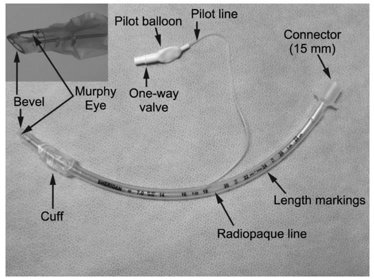 Cuffed Murphy Eye Armored Reinforced Endotracheal Tube