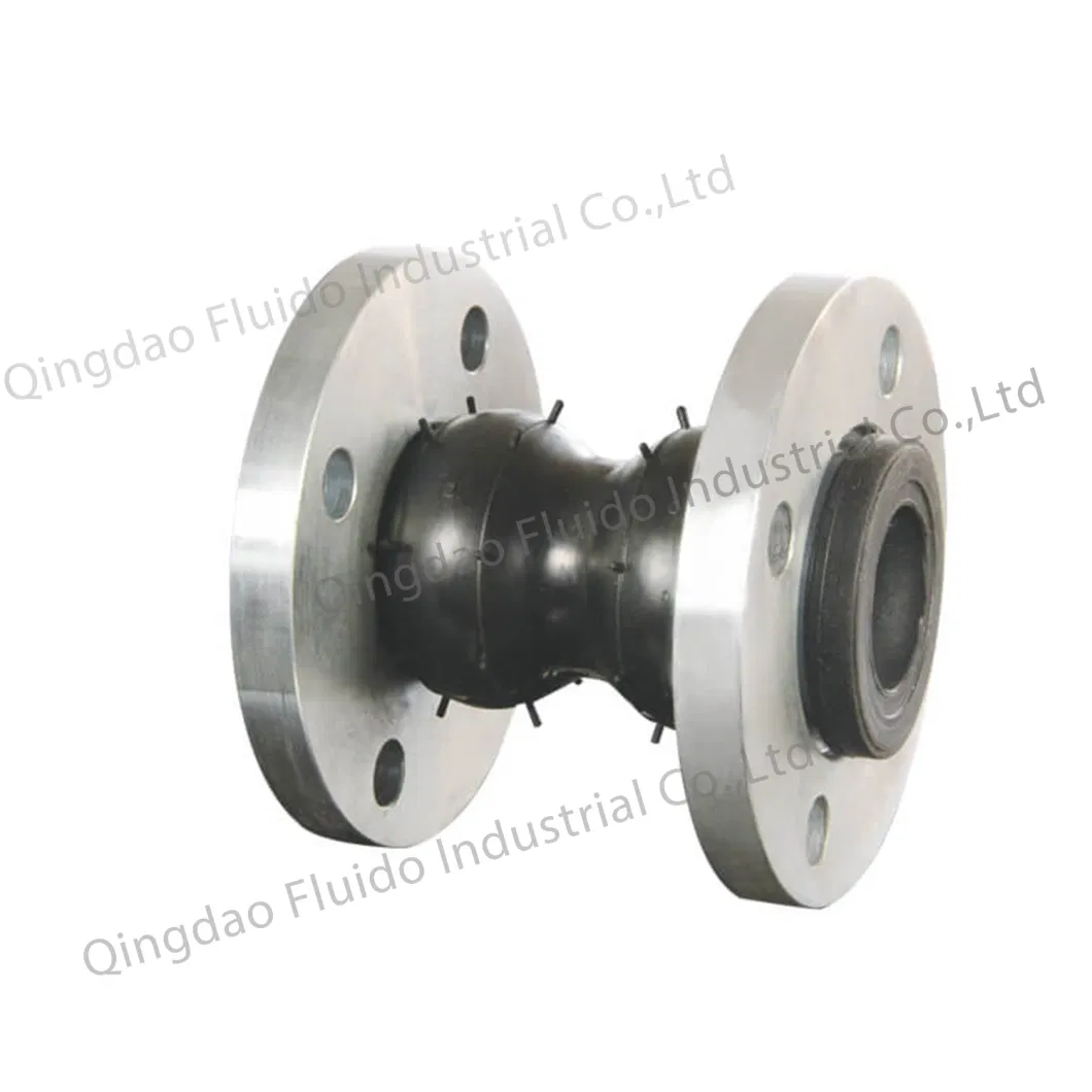 Pn10 Pn16 Steel Flange NBR EPDM Flexible Boiler Compensator Reducer Single Sphere Rubber Rectangular Square Expansion Bellows Joints for Pipeline