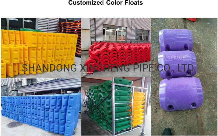 MDPE PE Plastic Floating Marine Cable Dredge Pipe HDPE Floater