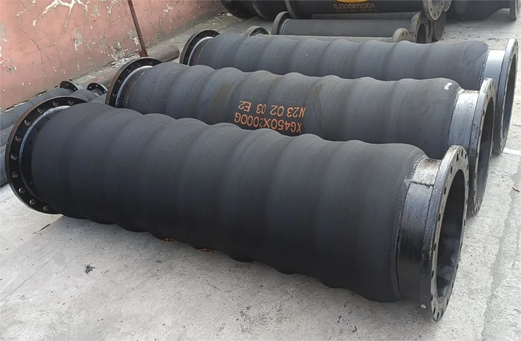Armoured Type Flexible Rubber Strong Pipe for Mud Suction and Discharge Dredging Rubber Hose