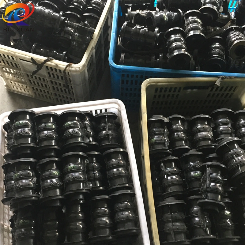 Vulcanized EPDM Pipeline Compensator Threaded Ends Union Type Flexible Rubber Expansion Joints