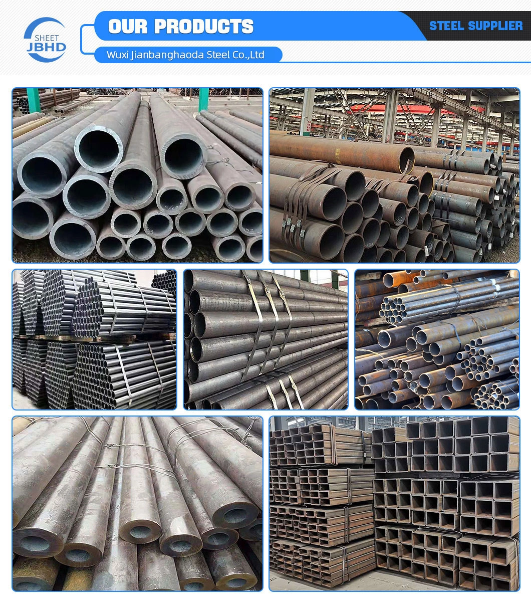 ASTM A106 A53 Gr. B A336 API 5L Seamless Steel Pipe Galvanized/Stainlesss/Ms Alloy Large Diameter Thick Wall Sch40 Sch80 Seamless Fluid Fire Boiler Tube Pipe