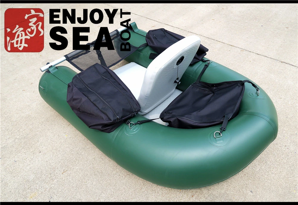 Float Tube with Inflatable Seat Belly Fishing Boat for Single Person