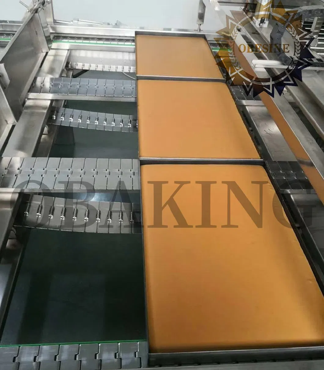 Whole Set Full Automatic Bar Cake Production Line with Industrial Baking Machinery