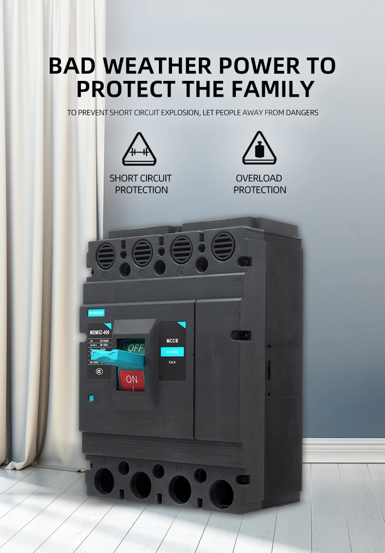 500V DC Moulded Case Circuit Breaker MCCB for Solar System 100A