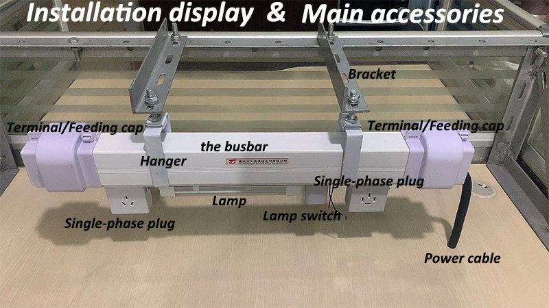 Wholesale 5-63A/80A Lighting Busbar System Enclosed Copper Busway