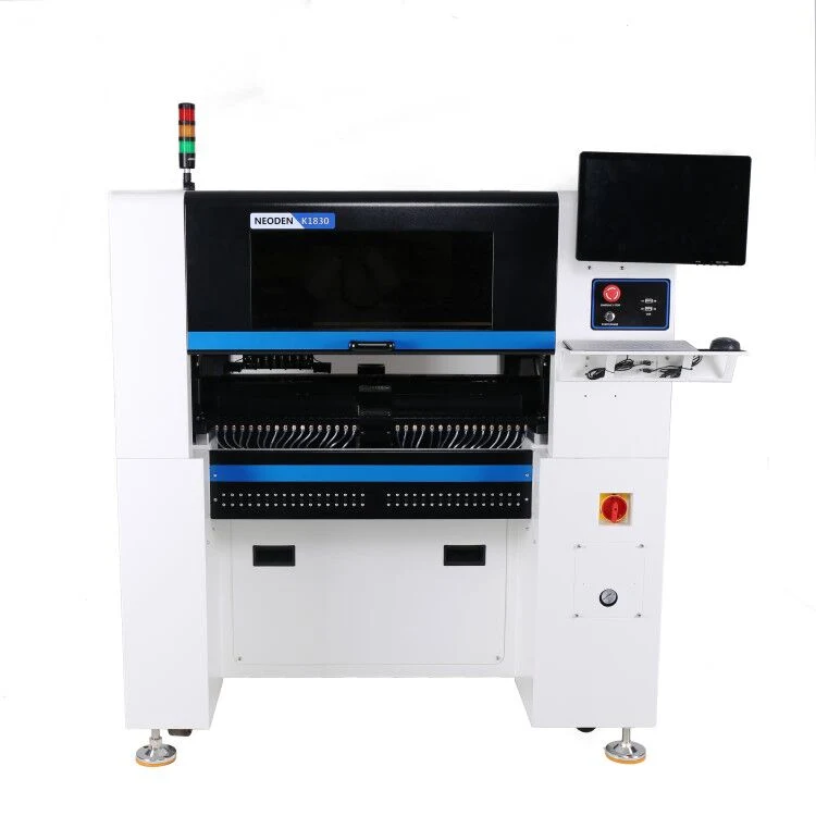 Automatic 8-Head SMT Pick and Place Machine (NeoDenK1830) for PCB Board Assembly Motherboard with 66 Feeders Fly Camera