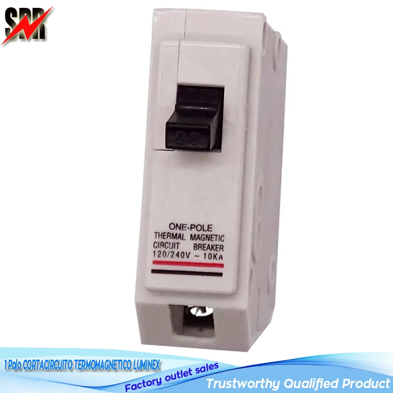 Single Pole Thermal Magnetic Mini Circuit Breaker Luminex Plug-in Type MCB