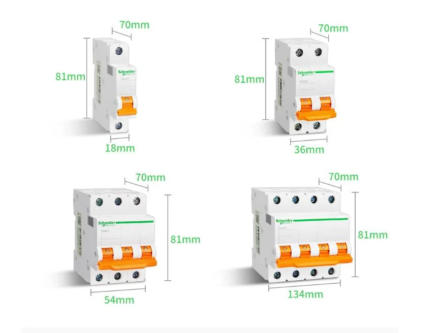 Ea9an Small Circuit Breaker 2p C25A C20A C16A C10A Easy9 MCB