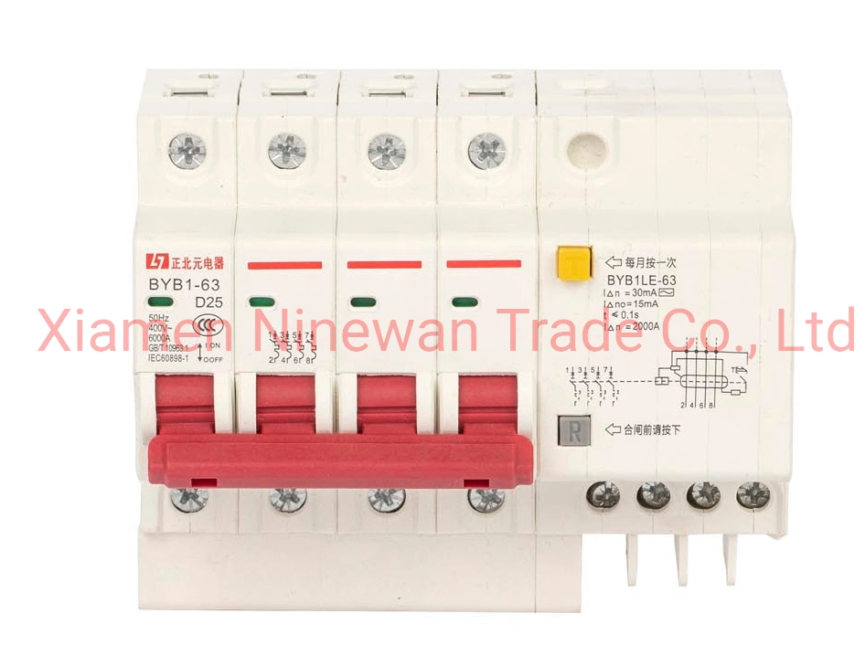 63A AC Type 4poles Residual Current Circuit Breaker, RCCB, ELCB