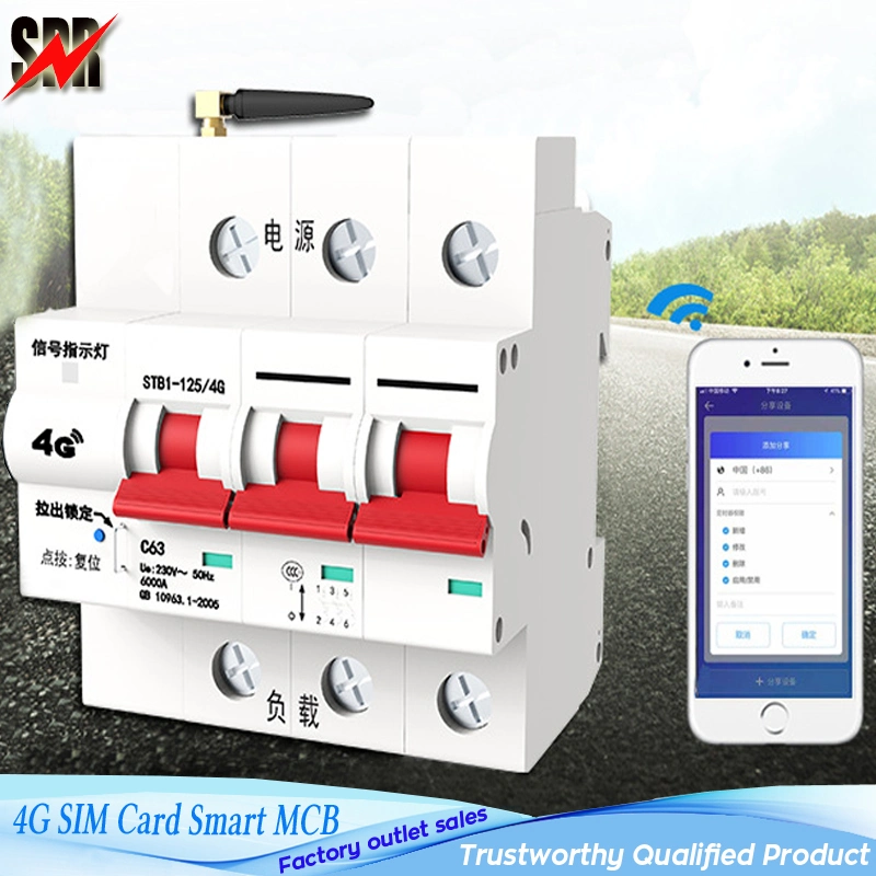 4G SIM Card Smart Mini Circuit Breaker