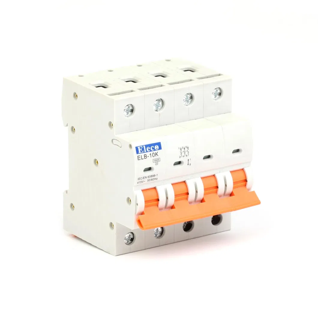 High Quality MCB 3p Mini Circuit Breaker Elb10K Series