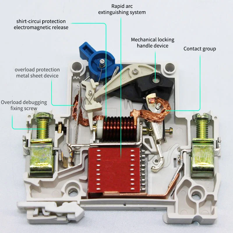 Byb1-63 1-4p C32 50Hz MCB Mini Circuit Breaker