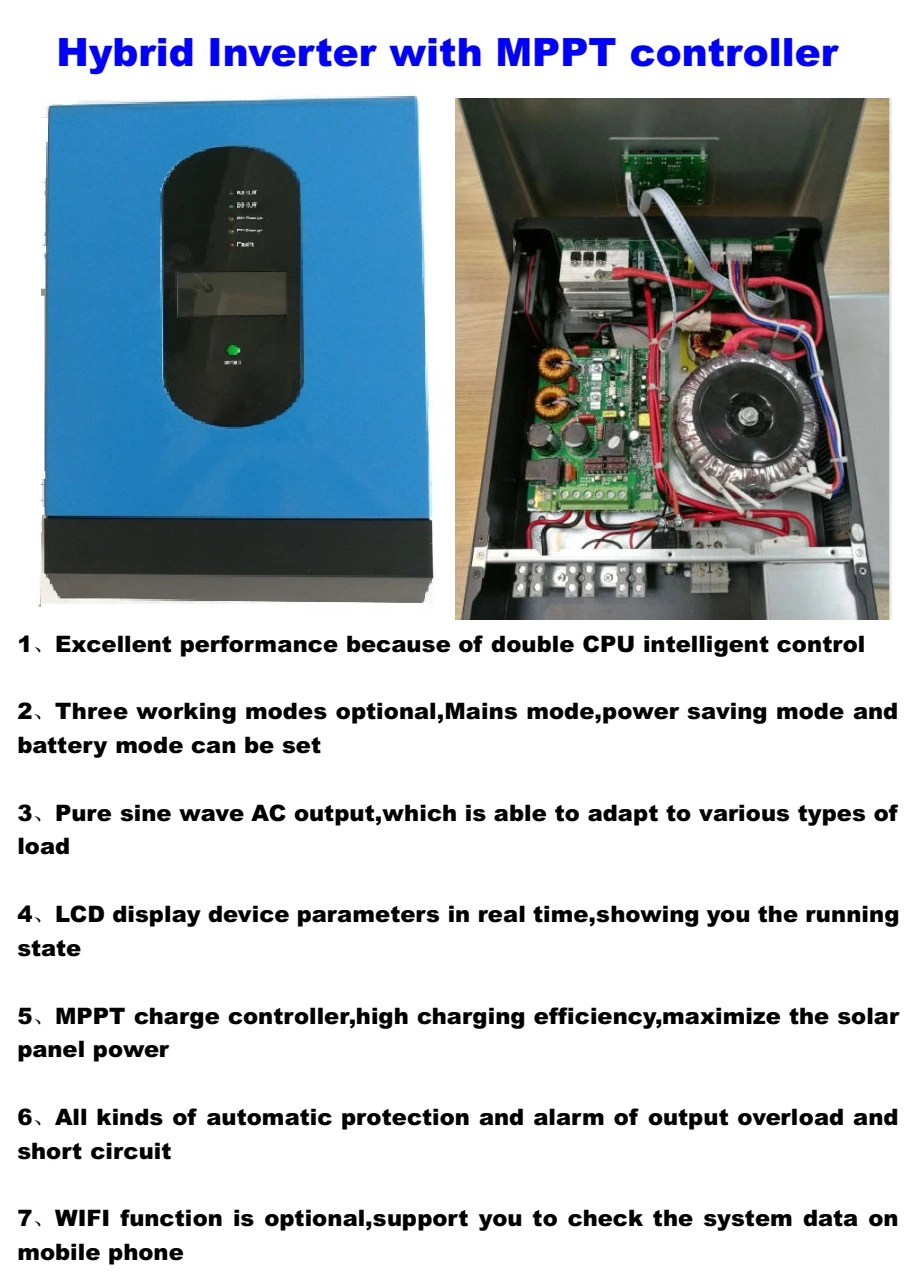 Solar Panel for Home Electricity 5kw Hybrid Solar Power System