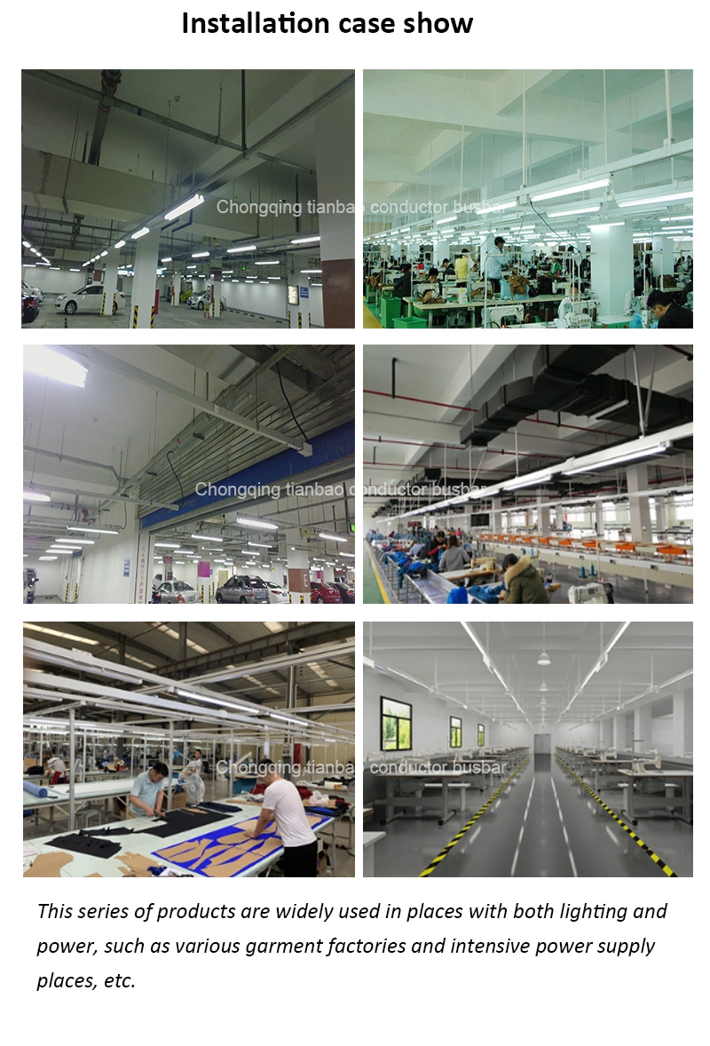 Factory Supply Lighting &amp; Power Busbar for Sewing Machines