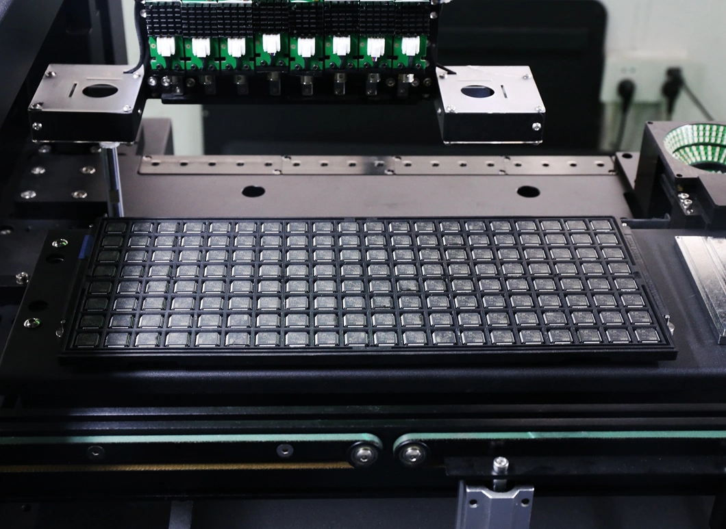 SMT Assembly Line with SMT Conveyor, Soldering Oven and Chip Mounter