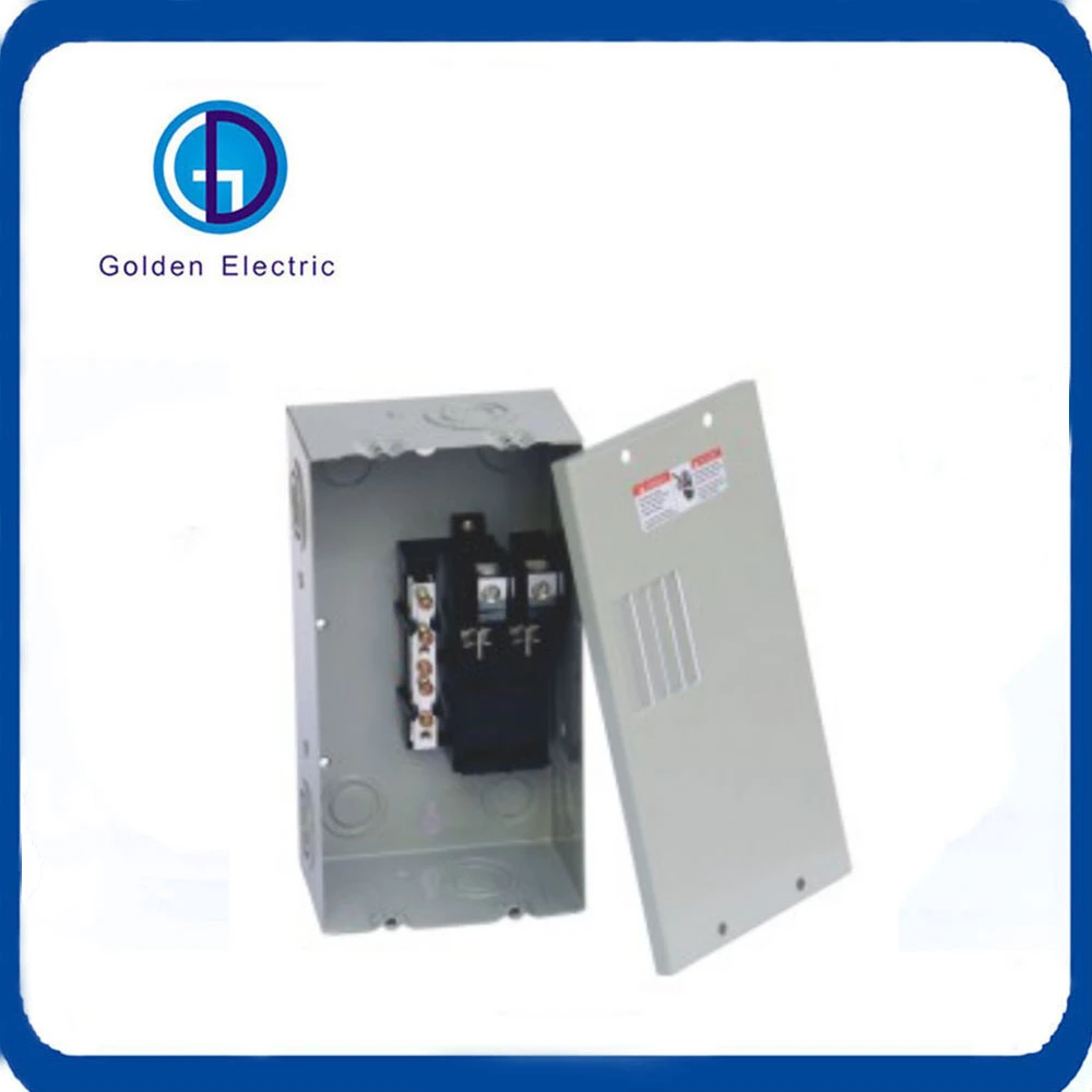 Surface Distribution Plug in Circuit Breaker Box 6 Way 100A Electrical Panel Board Load Centers