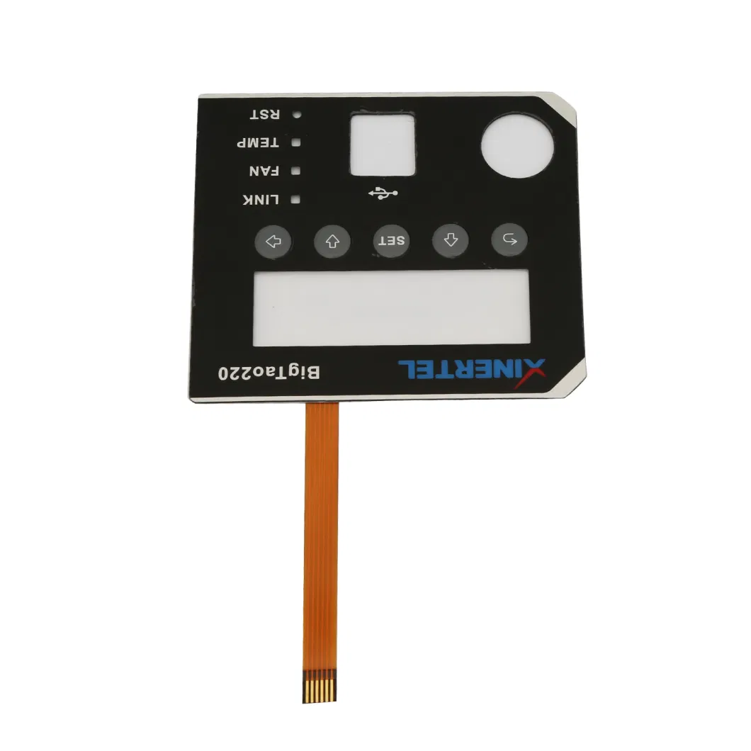 Pet Membrane Switch Panel Board Keypad with Adhesive Epoxy Sticker