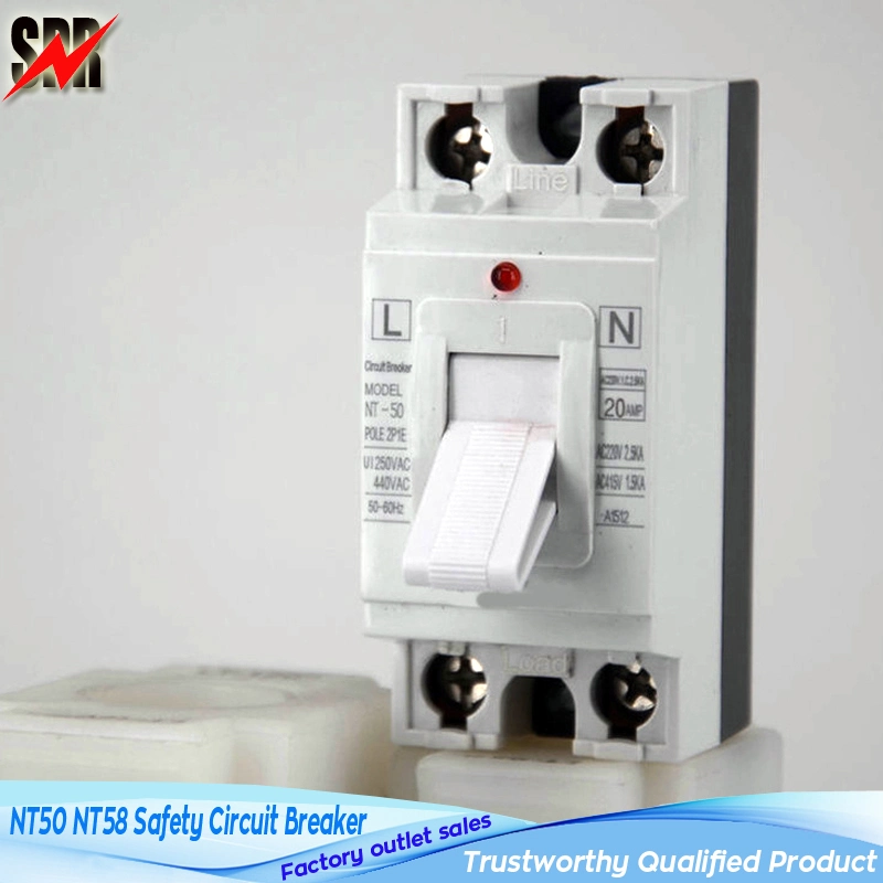 Nt-50 Nt-58 Safety Circut Breaker (Safety Switch) , Nt-58 Nt-508 Nt50-32n 5A 10A 16A 25A 32A 40A Overcurrent Protection Circuit Breaker