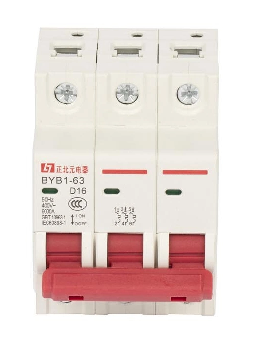 D16 50Hz 400V 3p AC MCB Mini Circuit Breaker with GB/T 10963.1