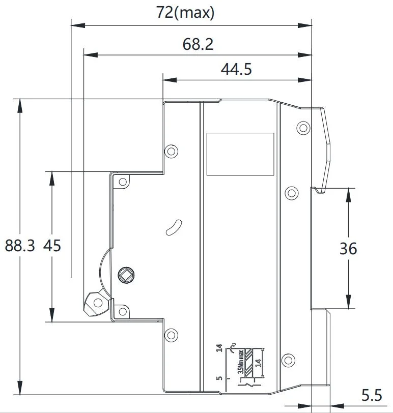 Geya Gym9h-125-1p 125A AC Mini MCB MCCB Electrical Moulded Case Arc Fault Circuit Breaker 10ka Breaker Manufacture 400V