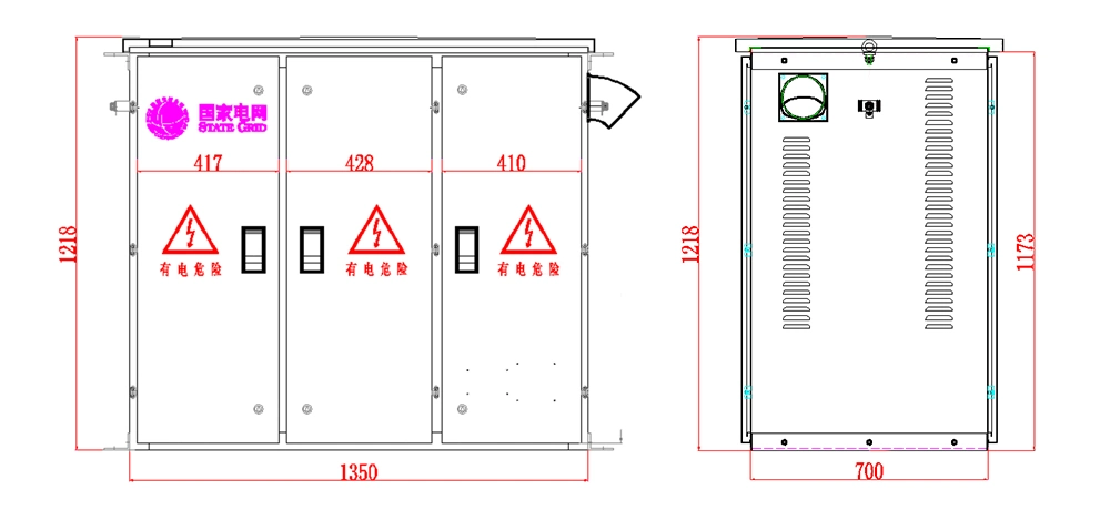 Jp Stainless Steel Distribution Box Three-Phase Meter Box