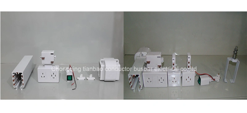 Wholesale 5-63A/80A Lighting Busbar System Enclosed Copper Busway