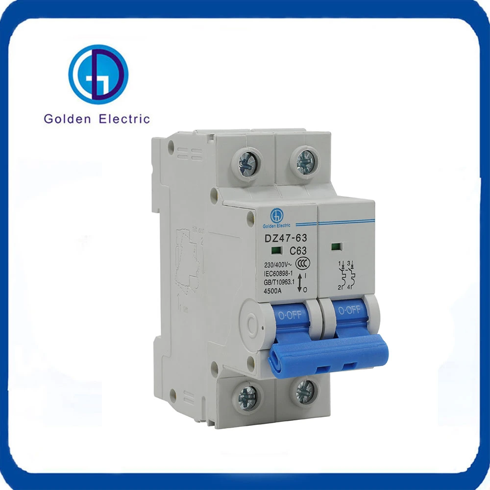 to Supply Bipolar Quadrupole Single Phase MCB Service Switch 2p 4p 300mA 500mA Adjustable Earth Leakage Circuit Breaker