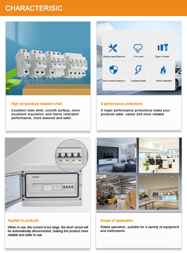 Free Sample! 2poles 3 Phase Miniature Circuit Breaker MCB