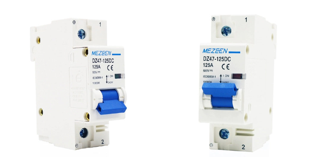 Factory Supplier DC Breaker 80A-125A 10ka 1p/2p/3p/4p Mini Circuit Breaker