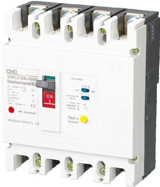 CNC 3 Phase ELCB 3 Phase Earth Leakage Circuit Breaker 2pole ELCB