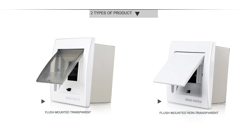 Ce Approved 4ways 6ways 9ways MCB Distribution Board with ABS Cover