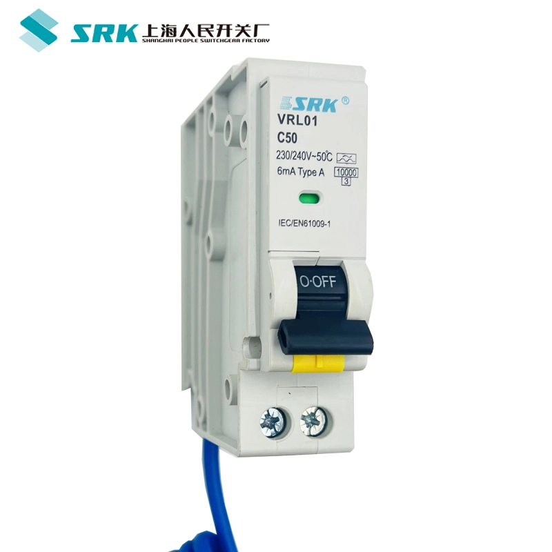 6ka 10ka RCD 30mA Plug in Mini RCBO Residual Current Circuit Breaker with Overcurrent Protection