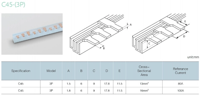 Copper Busbar Bending Machine MCB Red Copper Busbar Price of Copper Busbar