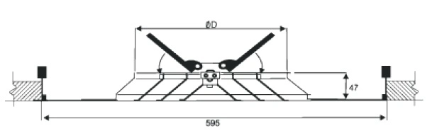 HVAC Duct Ceiling Diffuser Tile Air Conditioning T Bar Round Side Wall Air Diffuser