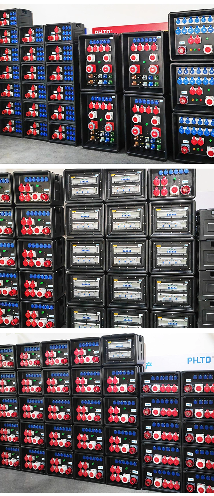 Phltd Waterproof 380V Lighting Power Distro Box Equipment 3 Phase Cee Power Supply Electrical Box Stage Power Distribution Box