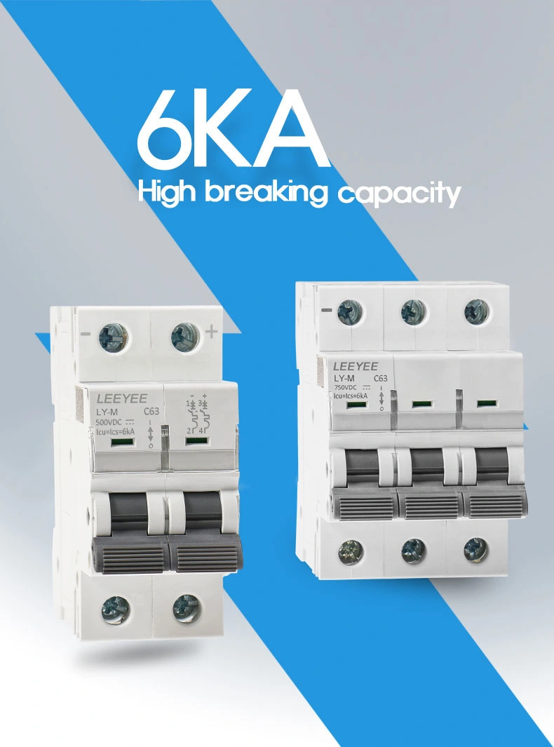 1p 250V DC 6ka DC Mini Circuit Breaker