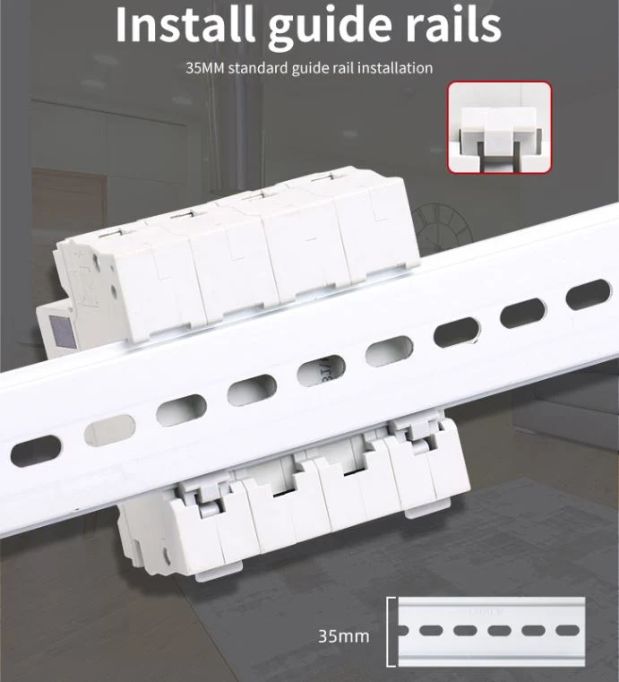 35mm DIN Rail Circuit Breaker B C D Curve 10ka 2pole MCB Circuit Breaker 100A Mini Type