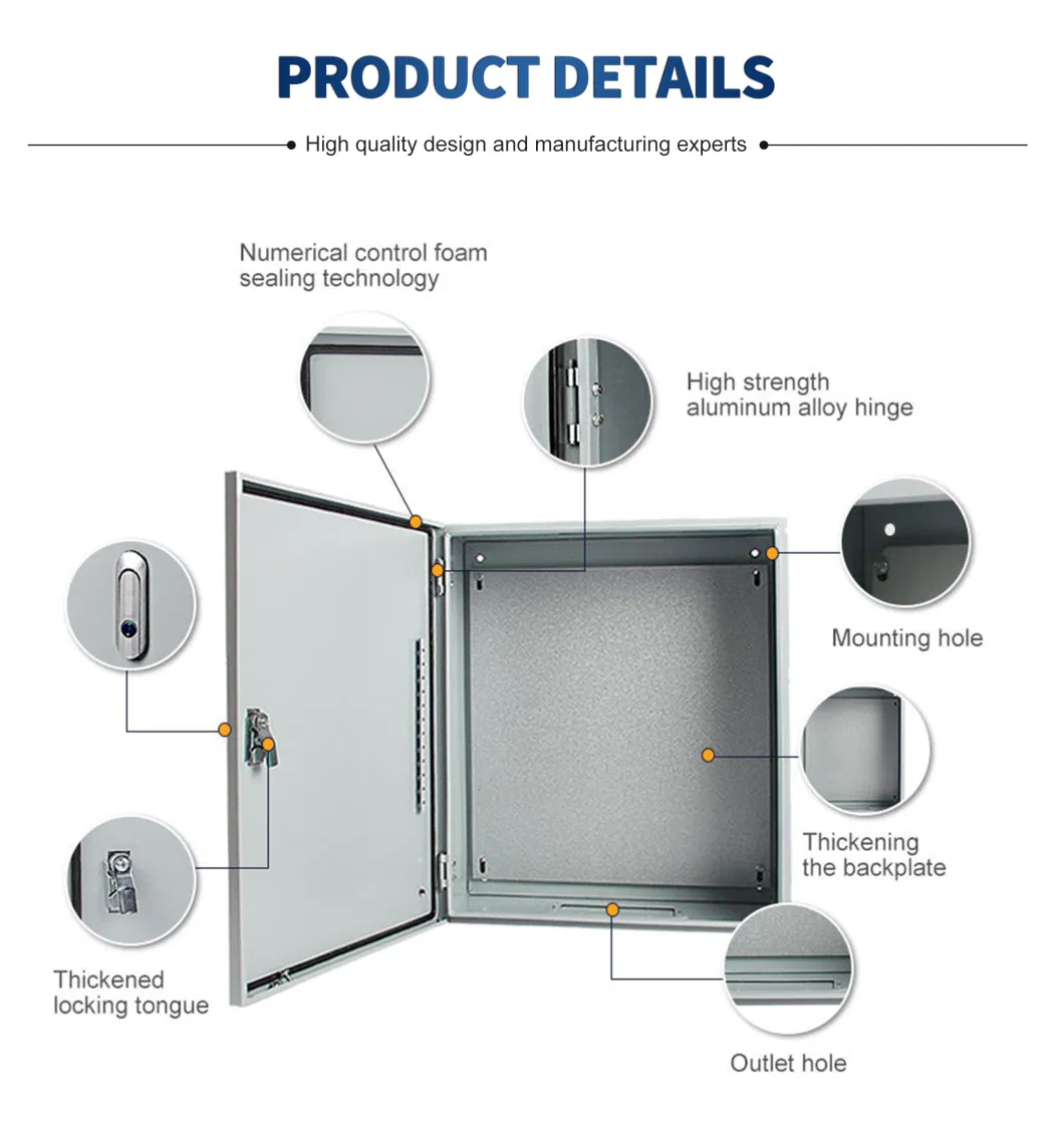 Custom Waterproof Electrical Box Steel Control Panel Board Sheet Metal Fabrication Distribution Box