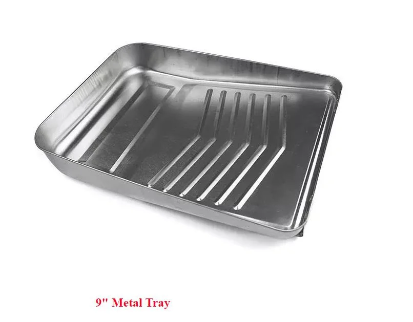 Hot Sales 9 Inch Metal Tray DIY Hand Hardware Tools Painting Roller Brushes Set