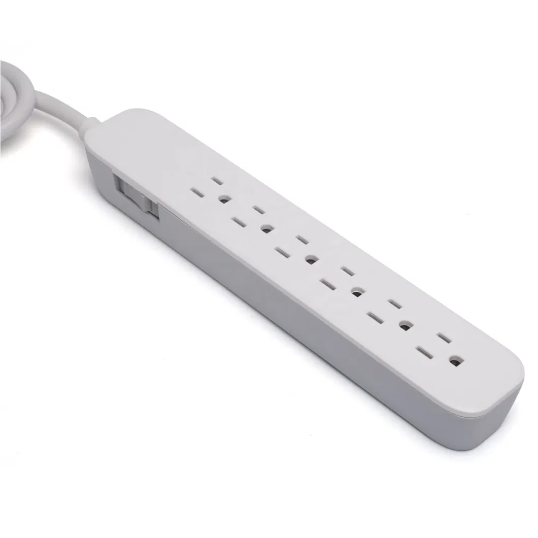 3 Outlets Surge Protector with 3.1A Dual USB Charging Ports and Integrated 15AMP Circuit Breaker Power Switch