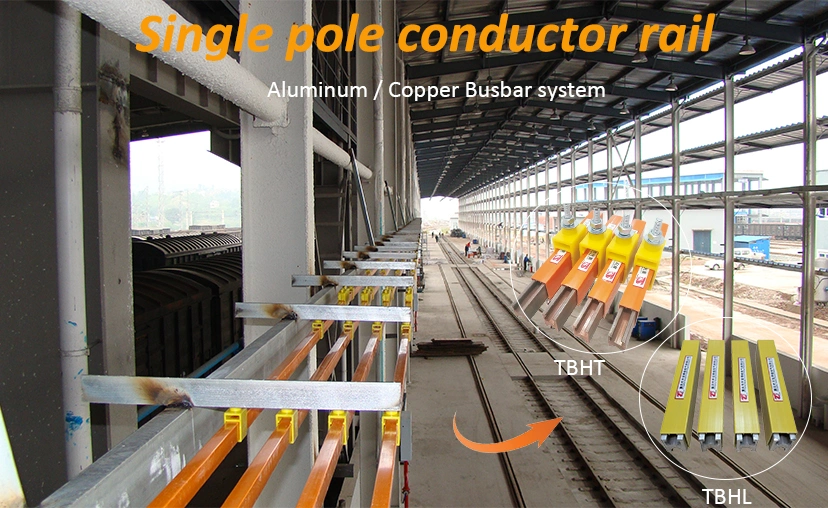 Aluminum Power Rail &amp; Copper Conductor Busbar for Overhead Crane