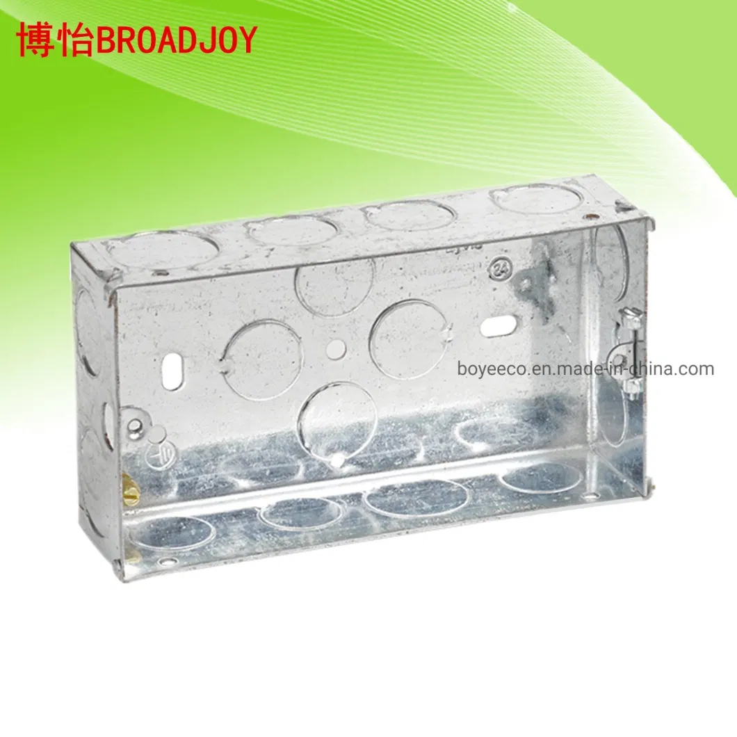 1 Gang Iron Steel Metal Box Electrical Cable Switch Galvanized Gi Box